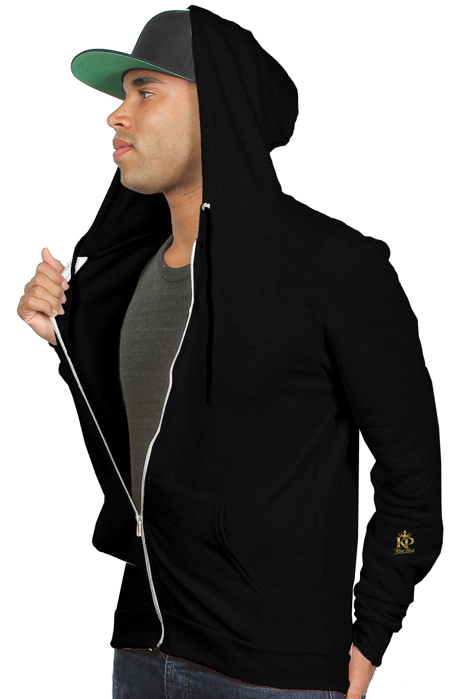 KP Logo tri blend zip hoody